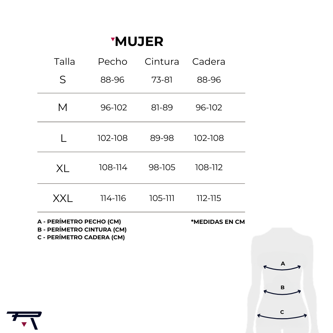 Guía de tallas mujer desktop